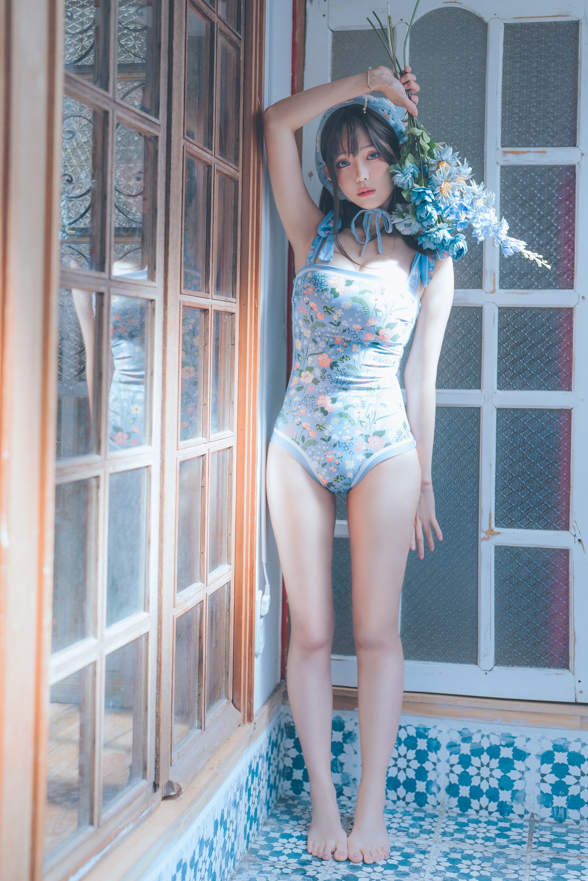 ElyEE子 - NO.138 23.august D-復古水藍花 Vintage Aqua Blossom[38P]-XikXak
